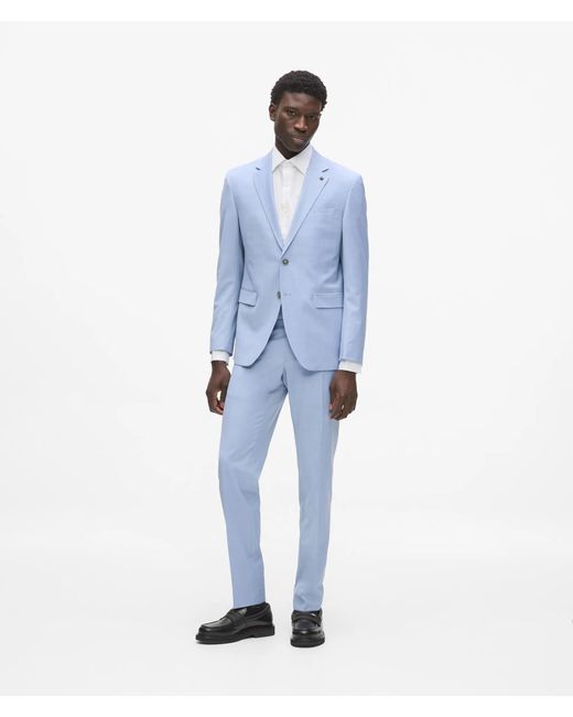 Karl Lagerfeld Blue Modern-Fit Pants for men