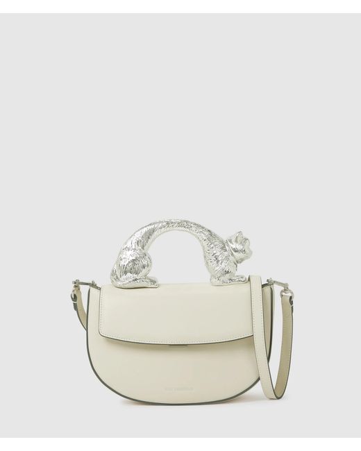 Karl Lagerfeld Natural Choupette Top Handle Bag
