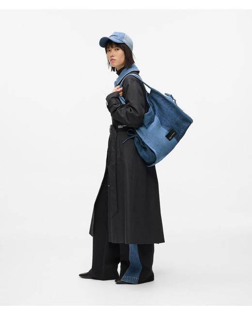 KL Jeans Blue Two-Tone Denim Shopper