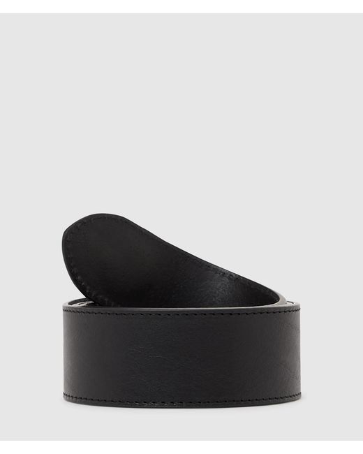 KL Jeans Black Hexagonal Buckle Belt
