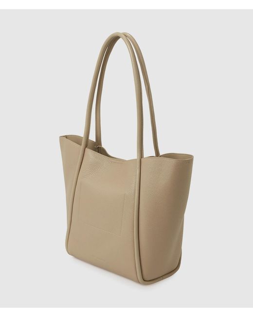 Karl Lagerfeld Natural K/Autograph Patch Medium Tote Bag
