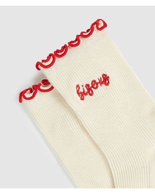 Karl Lagerfeld Red Love Notes Socks – 3-Pack