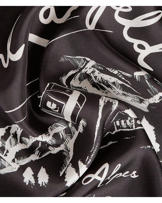 Karl Lagerfeld Black Après Ski Club Scarf