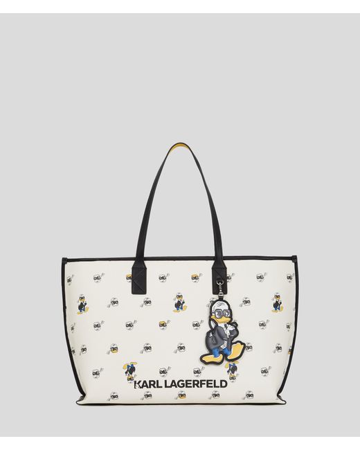 Karl Lagerfeld Metallic Disney X Kl Print Tote Bag