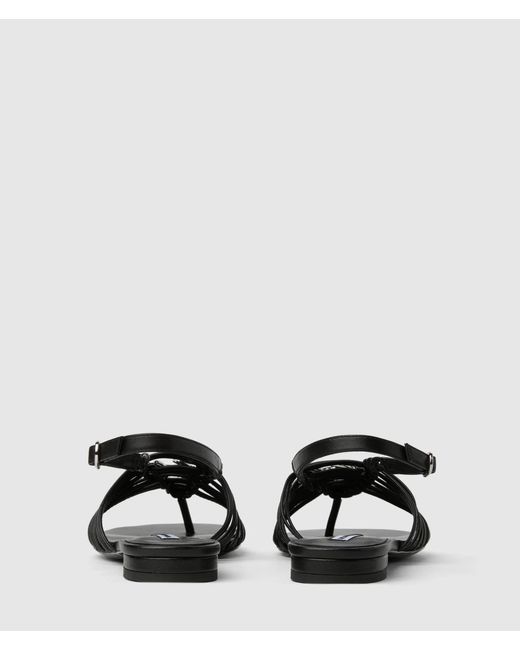 Karl Lagerfeld White Alisso Ii Leather Slingbacks