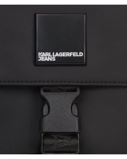 KL Jeans Black Venture Reporter Bag for men