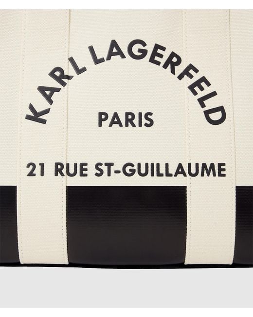 Karl Lagerfeld Natural Rue St-Guillaume Medium Tote Bag