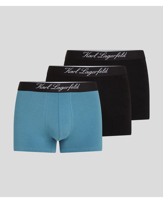 Karl Lagerfeld Blue Hotel Karl Trunks – 3 Pack for men