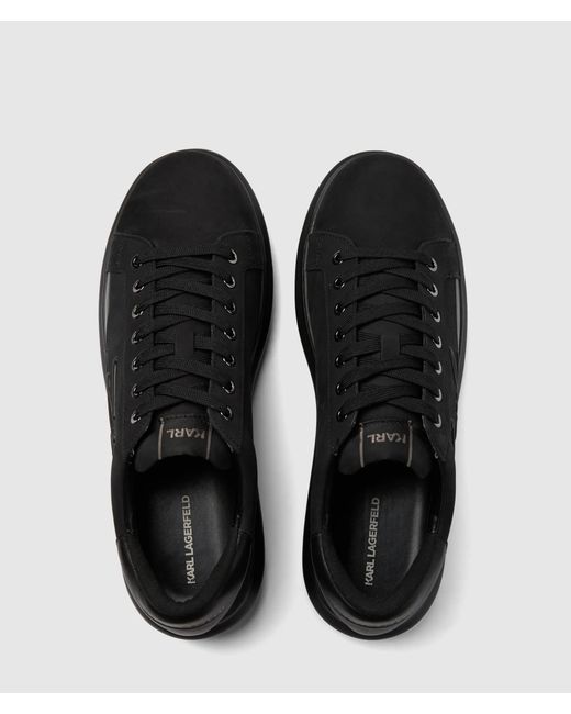 Karl Lagerfeld Black Kapri Signia Shine Sneakers for men