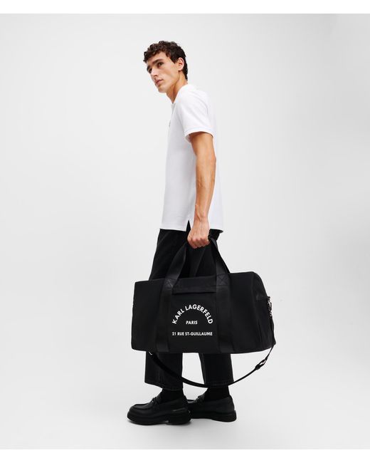 Karl Lagerfeld Black Rue St-guillaume Weekender Bag for men