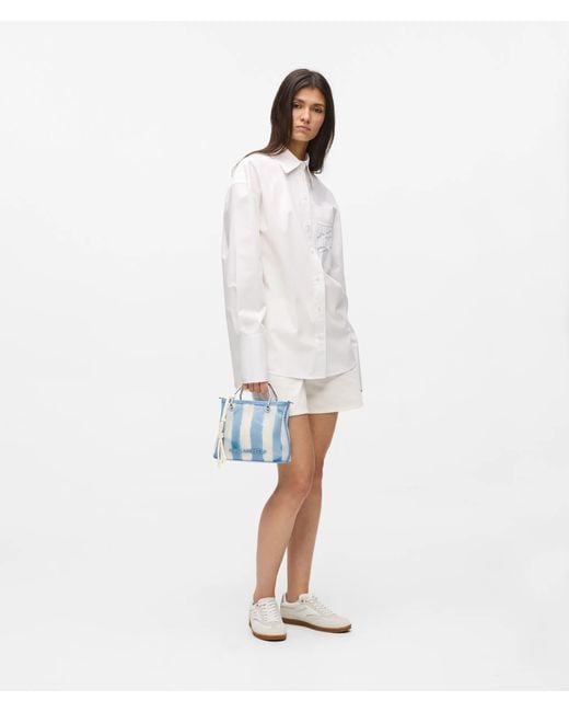 Karl Lagerfeld Blue Ikon Mesh Small Tote Bag