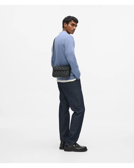 Sac À Bandoulière Monogram À Motif Damier, Homme, Taille Karl Lagerfeld pour homme en coloris Black