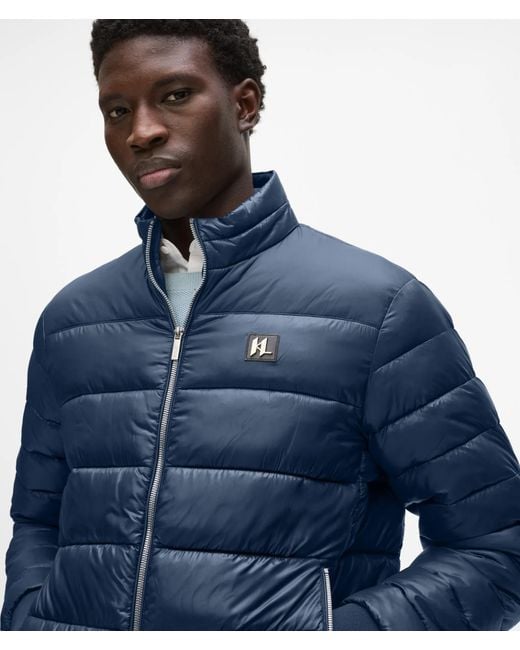 Karl Lagerfeld Blue Lightweight Puffer Jacket for men