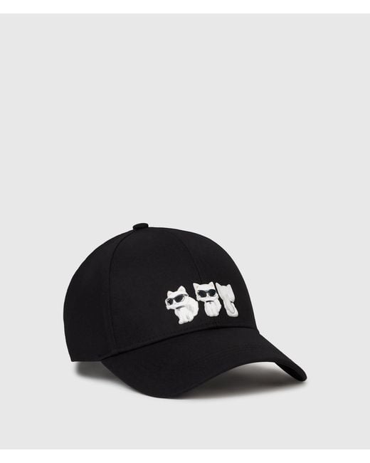 Karl Lagerfeld Black Ikon Choupette Cap