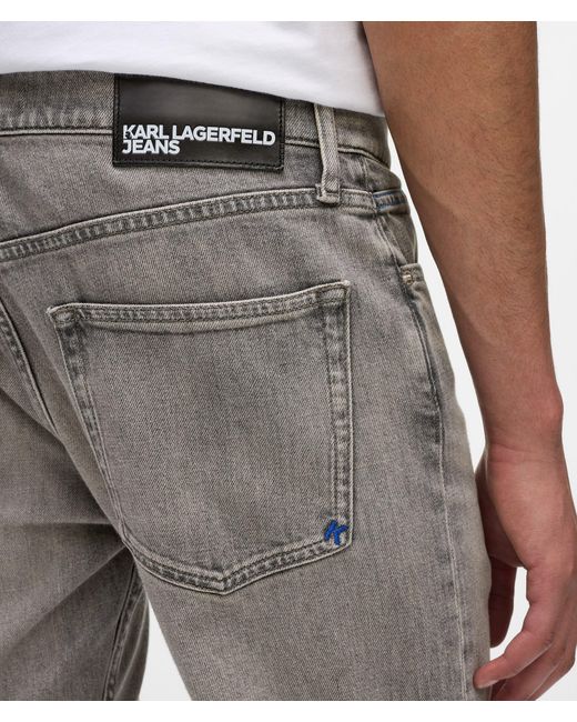KL Jeans Schmal Zulaufende Jeans, Herren, Größe in White für Herren