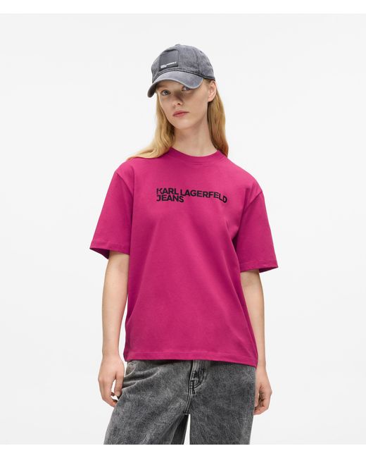 KL Jeans Pink Logo T-Shirt