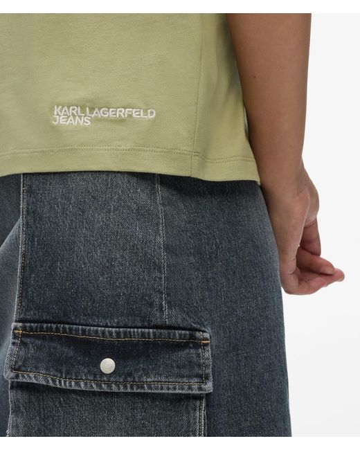 KL Jeans Green Seam Detail Tank Top