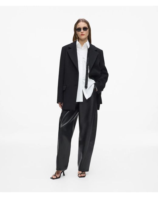 Karl Lagerfeld White Shoulder Pad Poplin Shirt