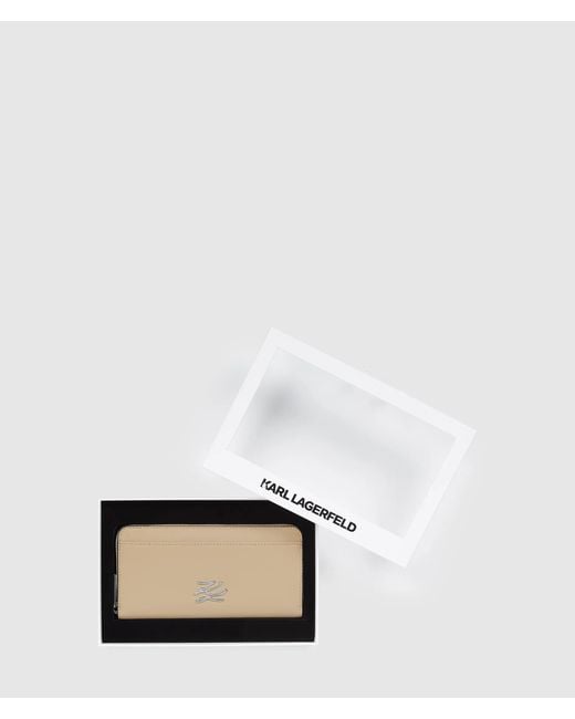 Karl Lagerfeld Natural K/Autograph Continental Wallet