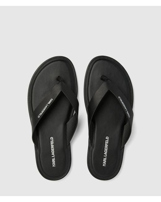 KL Jeans Black Kastor Iv Slides for men