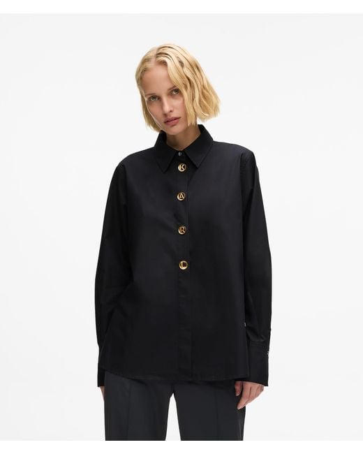 Karl Lagerfeld Black Karl Letters Shirt