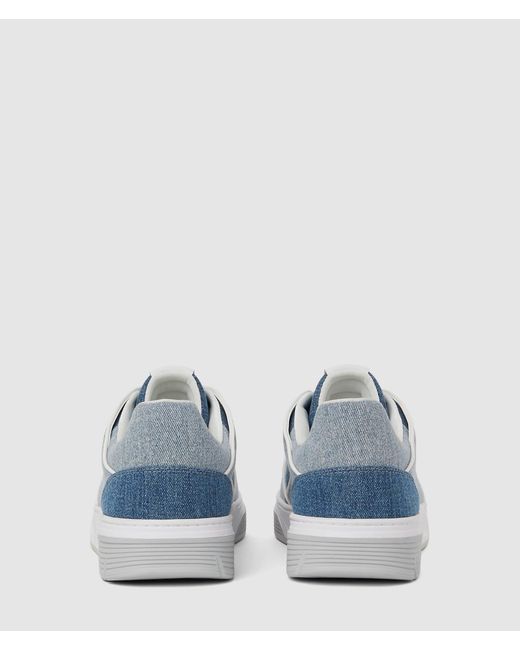 KL Jeans White Kourtney Denim Sneakers for men