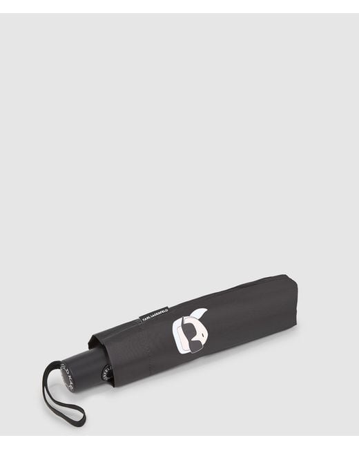 Karl Lagerfeld White Ikon Umbrella