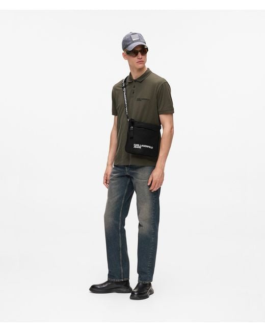 KL Jeans Schmale Umhängetasche Mit Logo, Herren, Größe in Black für Herren