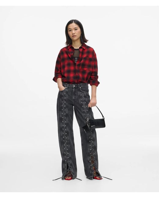 KL Jeans Plaid Relaxed Overshirt, Multicoloured