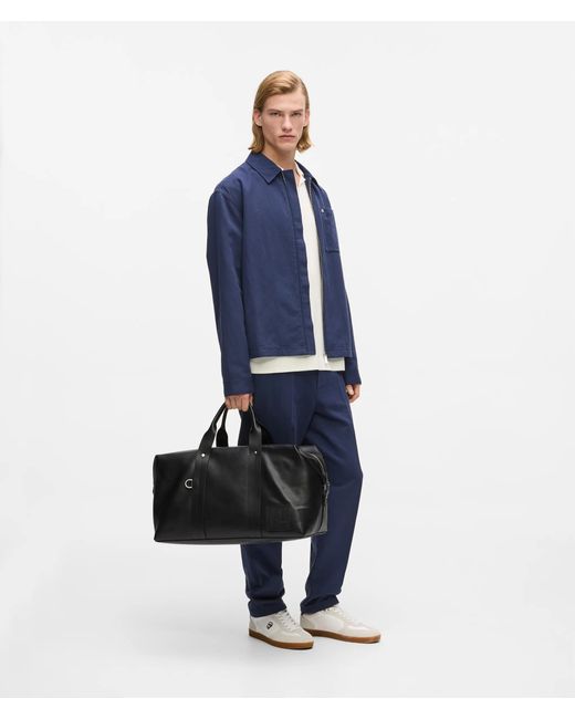 Sac Week-End Avec Écusson Monogram, Homme, Taille Karl Lagerfeld pour homme en coloris Black