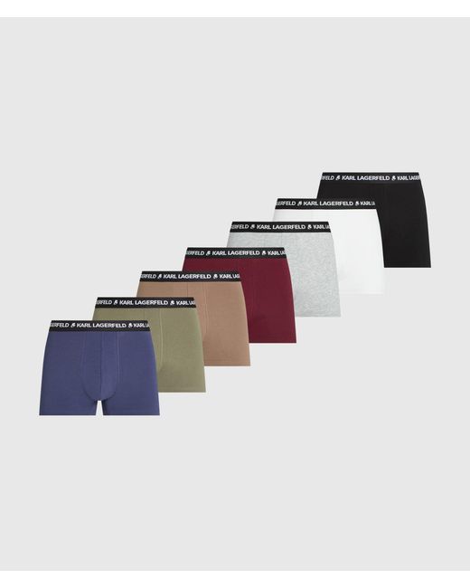 Karl Lagerfeld Blue Logo Trunks for men