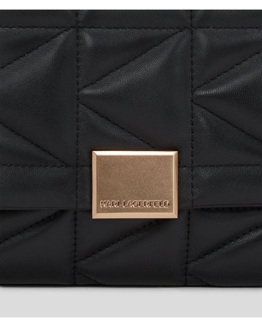 Karl Lagerfeld Black K/Kuilt Crossbody Top Handle Bag