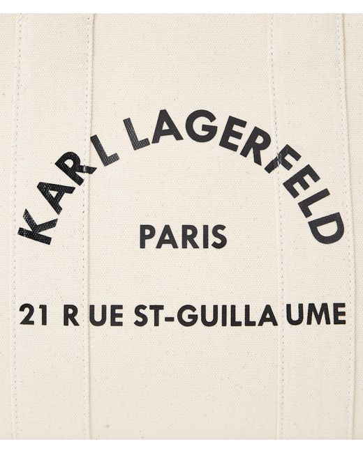 Karl Lagerfeld Natural Rue St-guillaume Medium Square Tote Bag