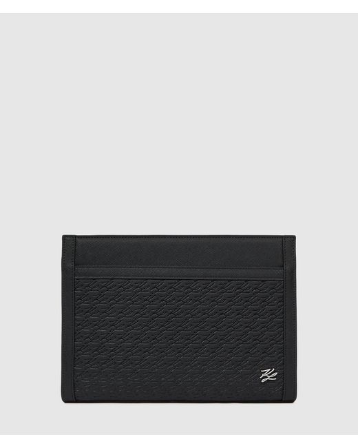 Karl Lagerfeld Black K/Panel Pouch for men