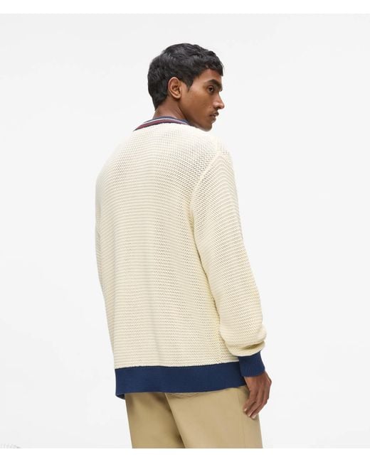 Karl Lagerfeld Blue Ikon Textured Cardigan for men