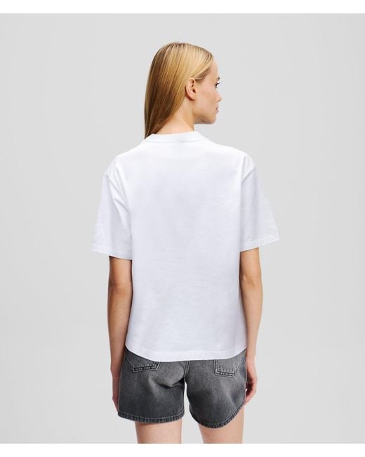 KL Jeans White Klj Box Logo T-Shirt