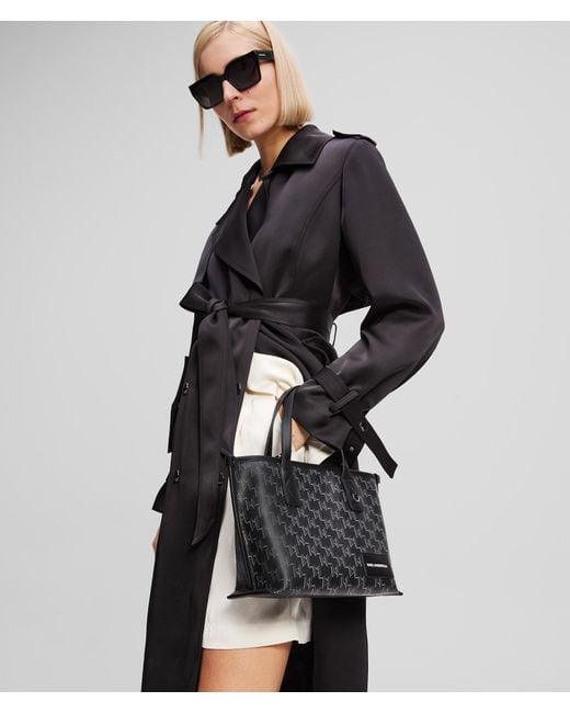 Karl Lagerfeld Black K/voyage Small Tote Bag