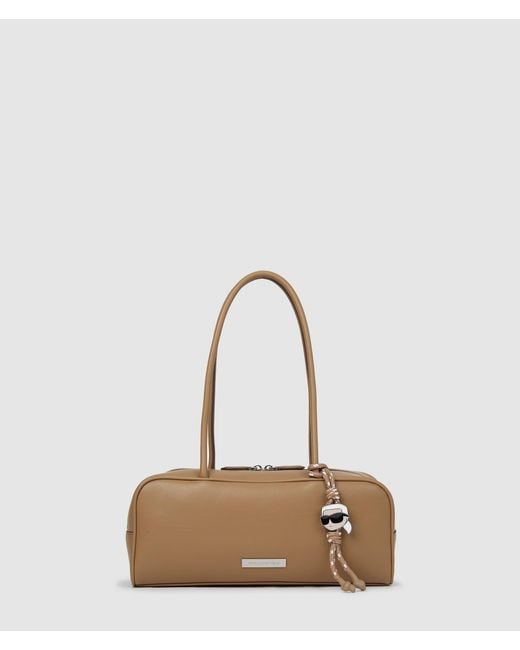 Karl Lagerfeld Natural Ikon Smooth Rectangular Bag