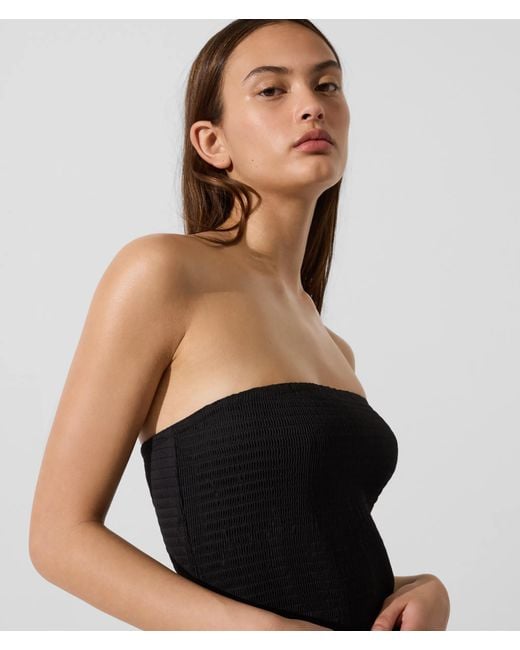 Karl Lagerfeld Black Signature Drop-Waist Maxi Dress