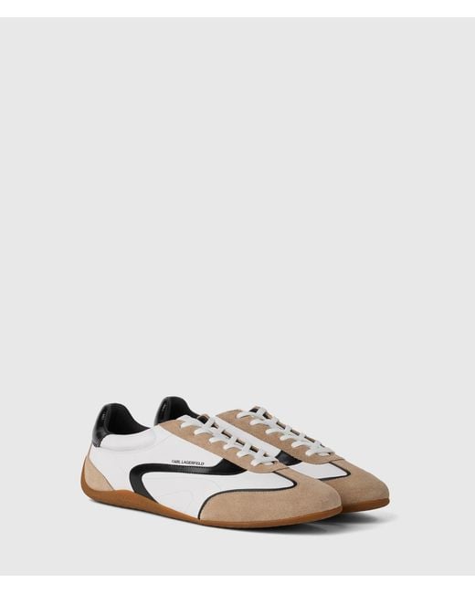 Karl Lagerfeld White Devon Low Sneakers for men
