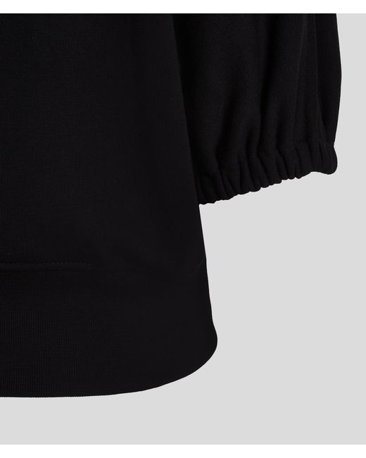 Karl Lagerfeld Black Voluminous Sweatshirt
