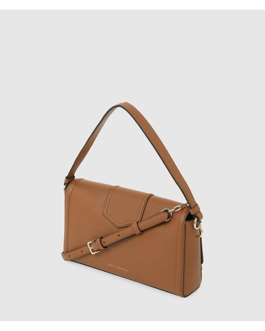 Karl Lagerfeld Brown K/Nova Medium Crossbody Bag