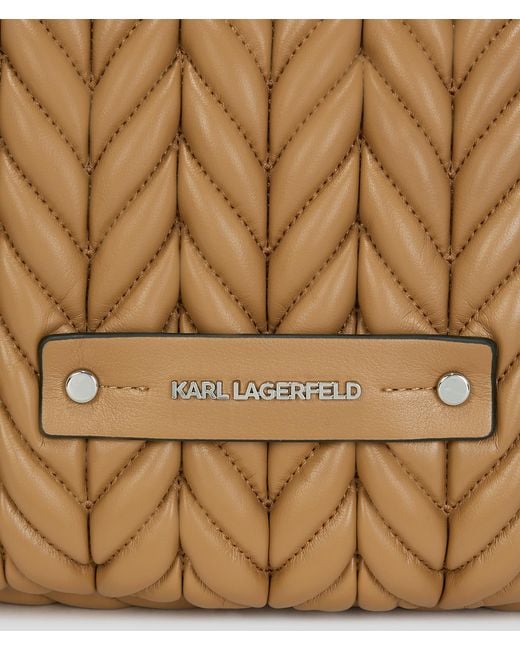 Karl Lagerfeld Brown K/weave Hobo Bag