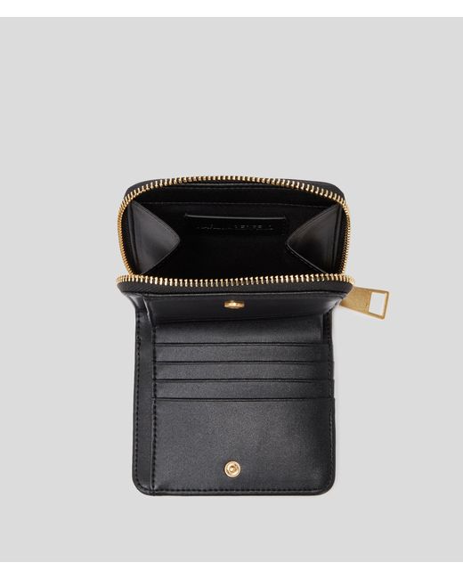 Karl Lagerfeld Black Ikon Seasonal Bifold Wallet