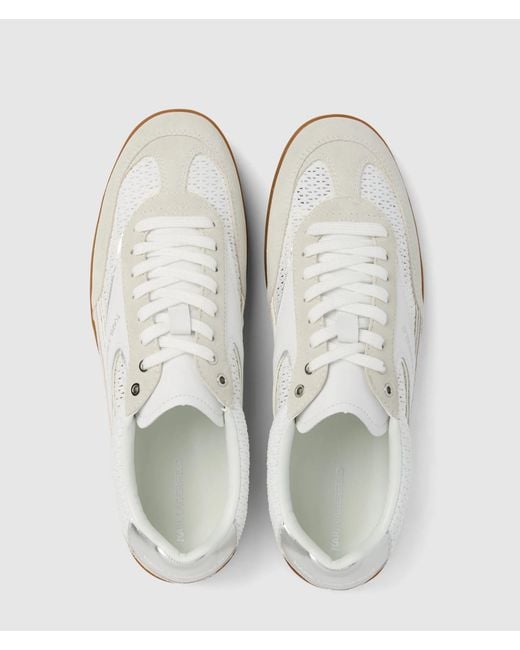Karl Lagerfeld White Exclusive Kandidate Mesh Sneakers