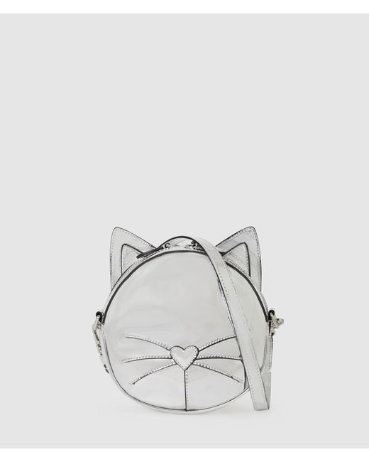 Karl Lagerfeld White Choupette Crossbody Bag