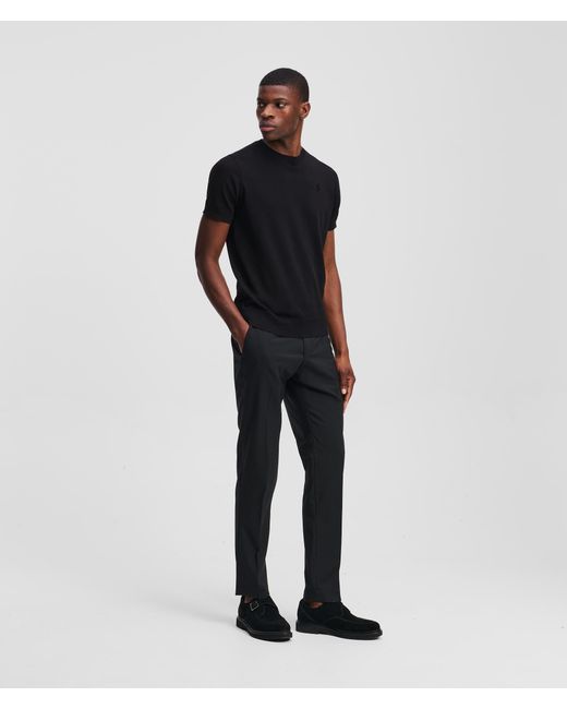 Karl Lagerfeld Karl Kameo Kurzärmeliges Sweatshirt, Mann, Größe in Black für Herren