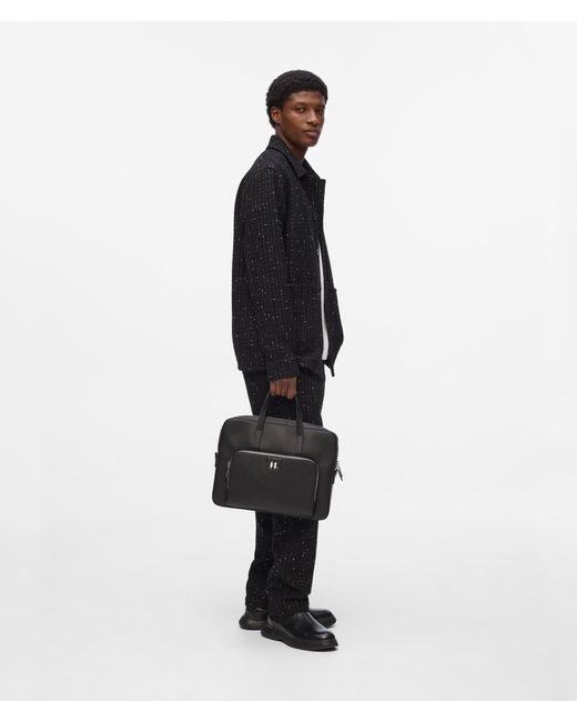 Karl Lagerfeld Aktentasche Aus Leder Mit K/Monogram in Black für Herren