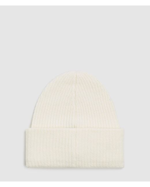 KL Jeans Natural Logo Patch Long Beanie