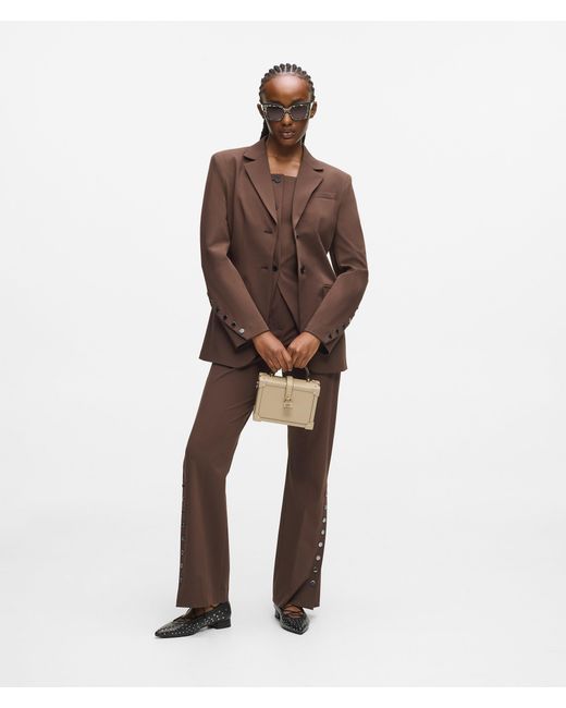 Karl Lagerfeld Natural K/Autograph Padlock Trunk Bag